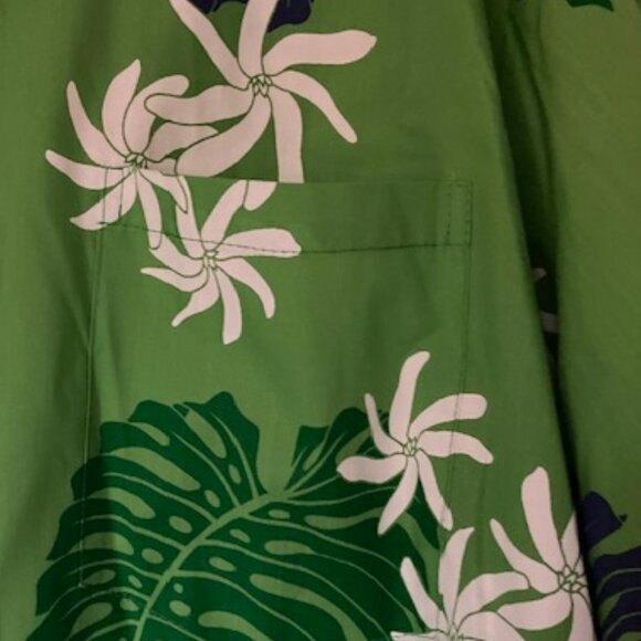 HAWAII MD FASHION MADE MENS ALOHA RESORT BEAUTY MONSTERA TAHITIAN JASMINE 2XL - Picture 7 of 10